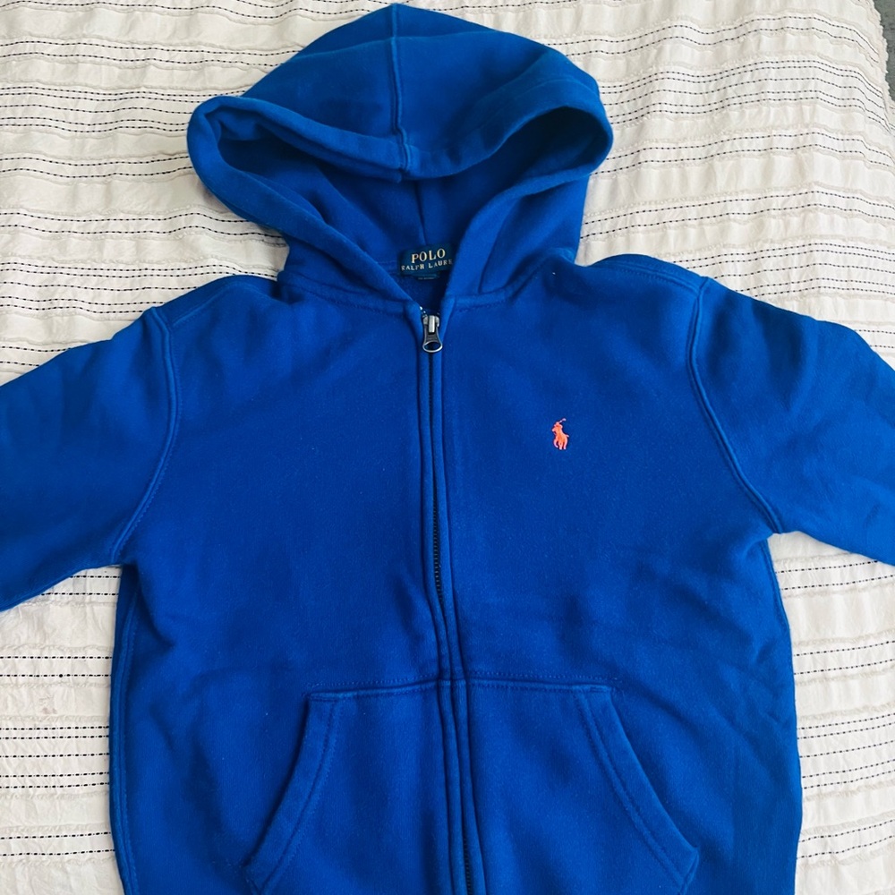 Polo by Ralph Lauren Kids Royal Blue Zip-Up Hoodie